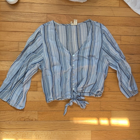 EUC 100% Cotton Summer Crop Top, Small-Med - Picture 1 of 2